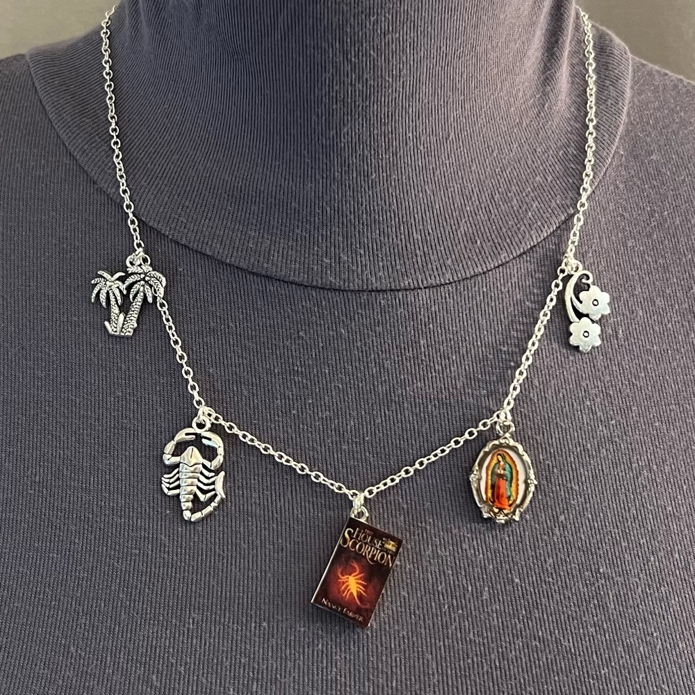 House of the Scorpion by Nancy Farmer Handmade Literature Necklace, Book Cover - Picture 1 of 15